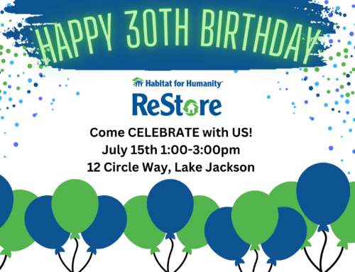 ReStore Birthday Celebration July 15, 1-3 pm